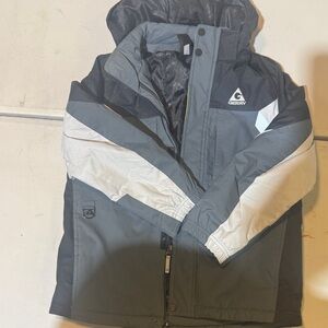Gerry Weber Kids Puffer Jacket - Dark Gray and Light Gray